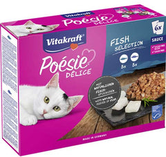 Vitakraft Poésie Délice DéliSauce Multipack “Fish Selection” Cat Food - 6×85g | 200991
