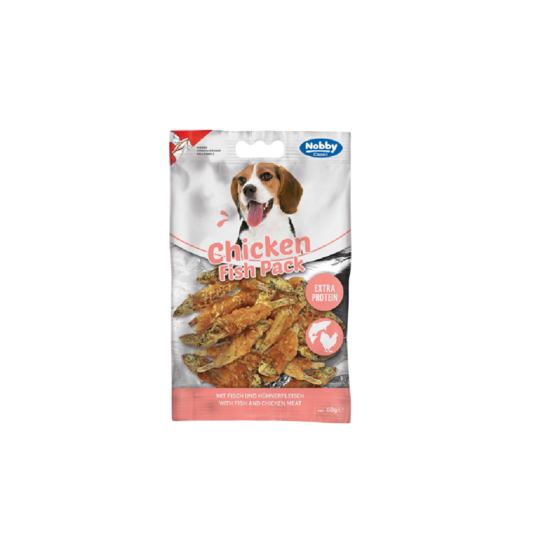 Nobby StarSnack Classic Barbecue Chicken Fish Pack Dog Treats 60g | NO50878
