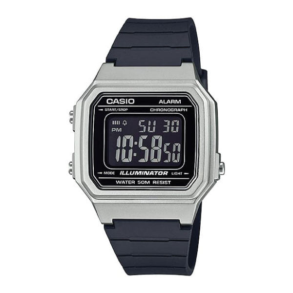 Casio Digital Men Watch - Black / Silver | W-217HM-7BVDF