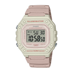 Casio Digital Watch Beige Pink | W-218HC-4A2VDF