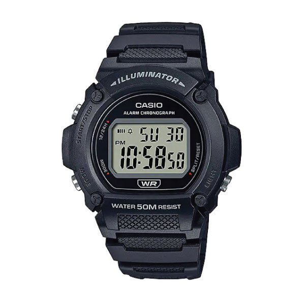 Casio W-219H-1AVDF Digital Watch – Black | W-219H-1AVDF