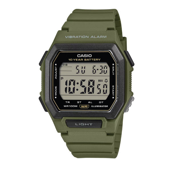 Casio Digital Men Watch - Green | W-738H-3AVDF