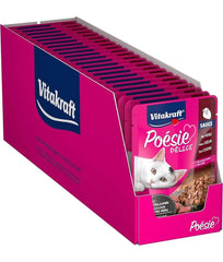 Vitakraft Poésie Délice Adult Wet Cat Food with Heart in Gravy