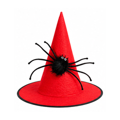 Halloween Witch Hats with Spider — 4 Color Variants