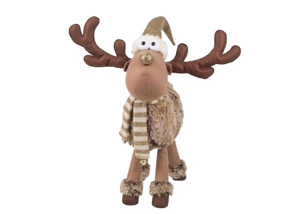 Christmas Plush Reindeer Decoration | WOT-7070