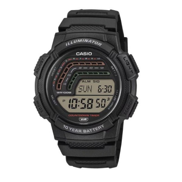 Casio Digital Men Watch - Black | WS-1800-1AVDF