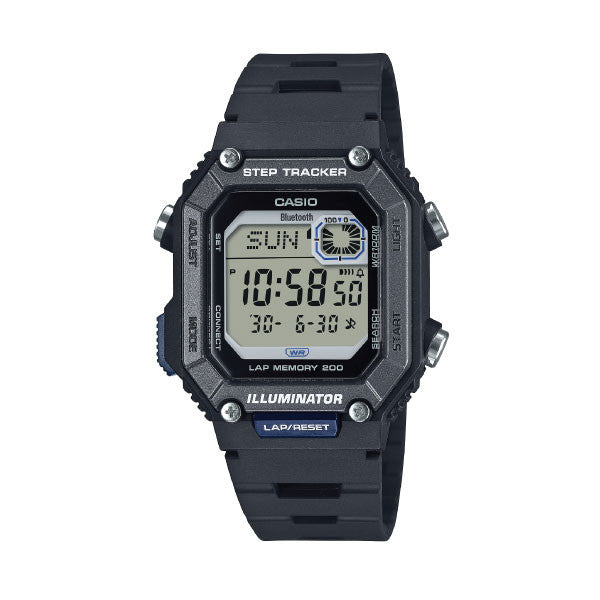 Casio Bluetooth Digital Watch – Grey Case, Black Display & Resin Strap | WS-B1000-1AVDF
