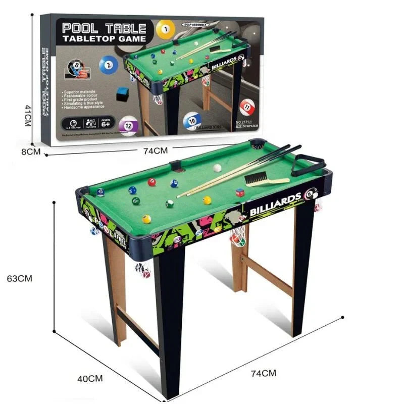 Kids Pool Table Game with Raised Legs & Accessories | 2771-1