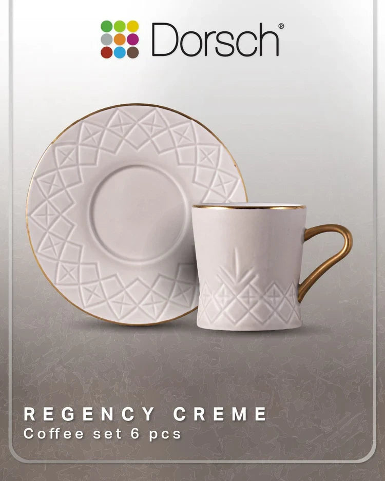 Dorsch Regency Creme 12-Piece Coffee Cup Set | DH-09334