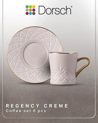Dorsch Regency Creme 12-Piece Coffee Cup Set | DH-09334