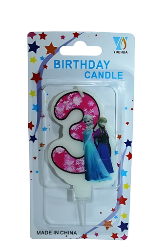Frozen Birthday Candle Number 3 | AL-CA1062