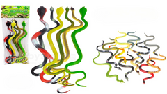 Assorted Rubber Snake Toy Set - Realistic Flexible Reptile Figures | SK-601