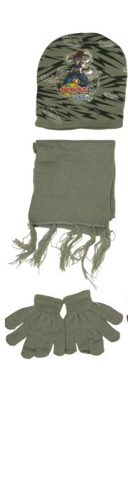 Kids Winter Hat, Scarf & Gloves Set – Green | AL1894