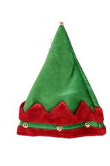 Christmas Elf Hat with Bells - Green & Red | AL170