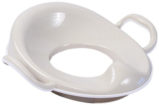 Baby Toilet Training Seat with Anti-Slip Base – Secure Toddler Potty Seat – Beige