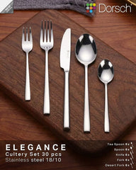 Dorsch Elegance 30-Piece 18/10 Stainless Steel Cutlery Set | DH-01932