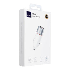 WIWU 52.5W USB+USB C Car charger Wi-QC022 - White | WI-QC022-WT
