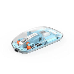 Wiwu Crystal wireless Mouse WM105 Dual Bluetooth+ 2.4G ,Blue | WM105-BL