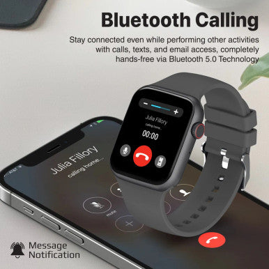 Promate ActivLife Smartwatch with Hands-Free Function - Graphite| XWatch-B19.Graphite
