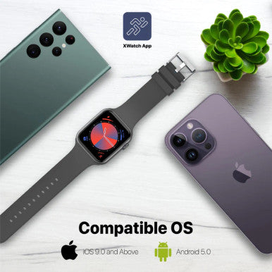 Promate ActivLife Smartwatch with Hands-Free Function - Graphite| XWatch-B19.Graphite