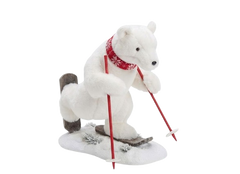 Christmas Skiing Polar Bear Decoration - Medium | YC47P02