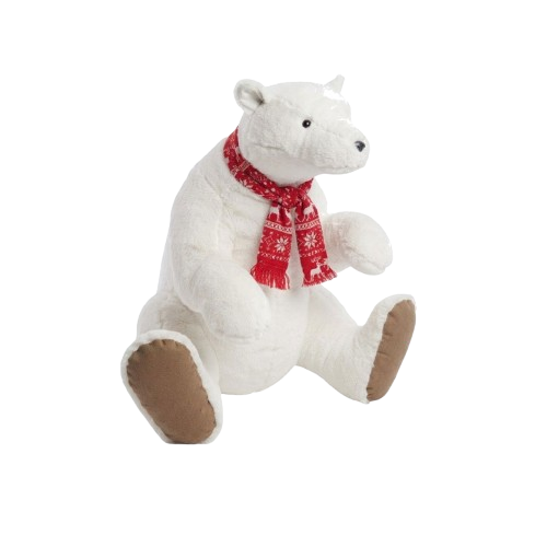 Large Christmas Sitting Polar Bear Decoration | YC47Z01
