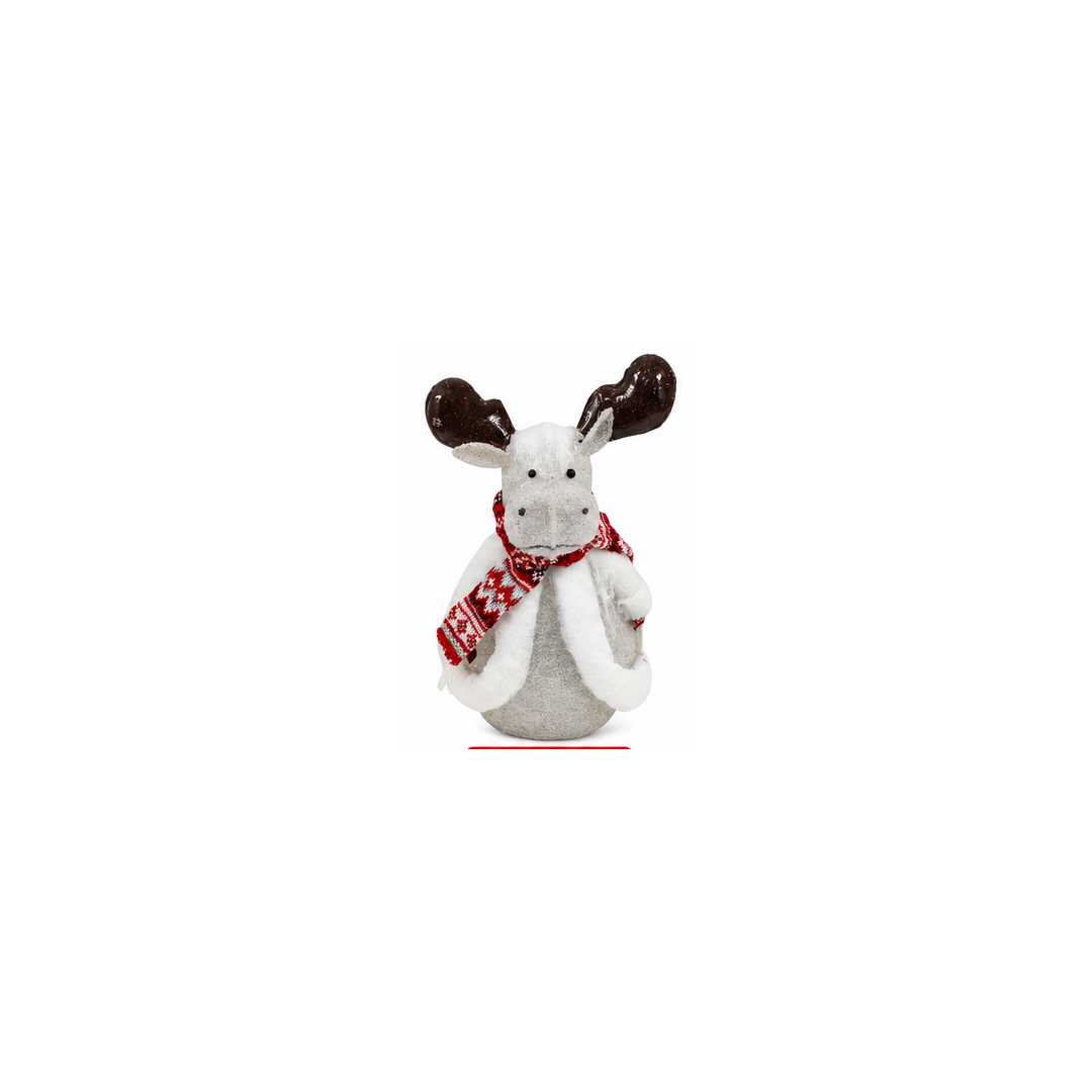 Christmas Reindeer Decoration with Red Scarf | YCH0034-2R
