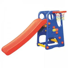 Kids Slide with Basketball Hoop – Blue & Red | AL14098-8