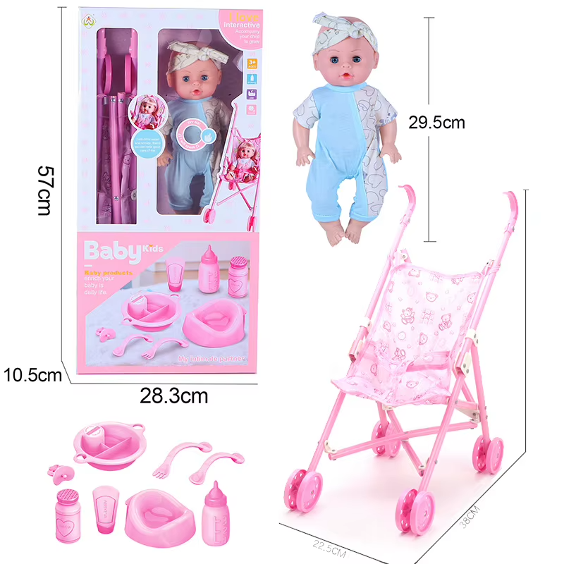 Baby Kids Doll with Stroller & Accessories | YL129-4