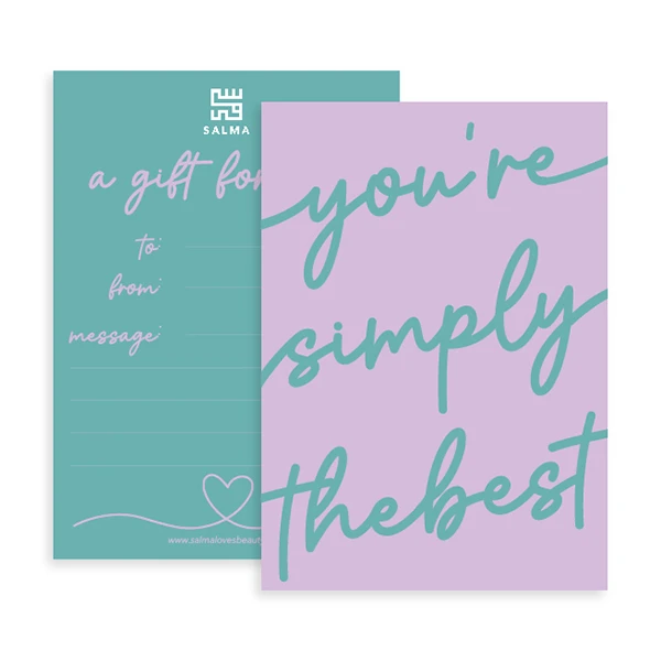Salma You’re Simply the Best Greeting Card