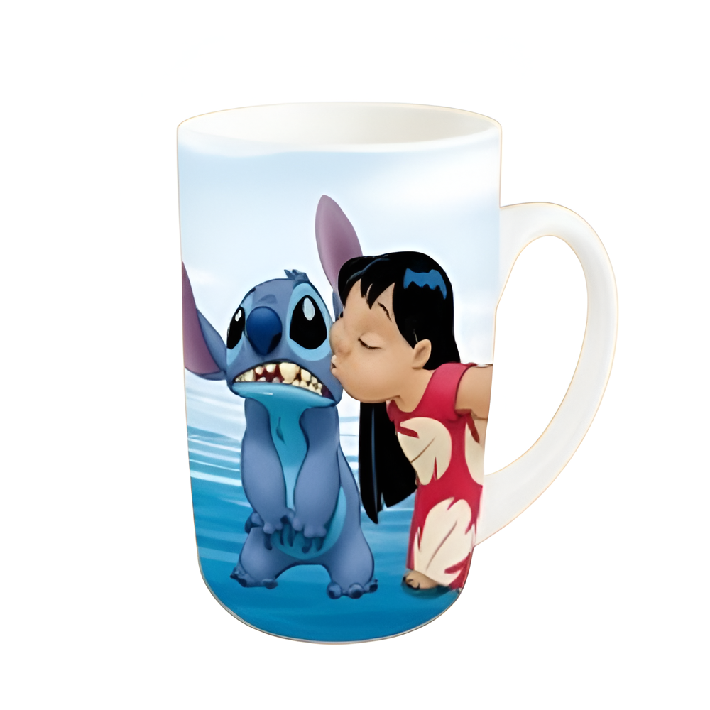 Cute Cartoon Stitch and Lilo Ceramic Mug Gift Coffee Cup Design | ZH257-3
