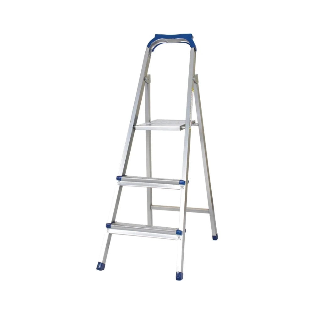 Zilan Foldable Metal Ladder 2+1 Steps 150kg - Silver | ZLN2197