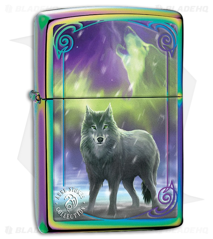 Zippo Anne Stokes Wolf Spectrum Windproof Pocket Lighter | 29348