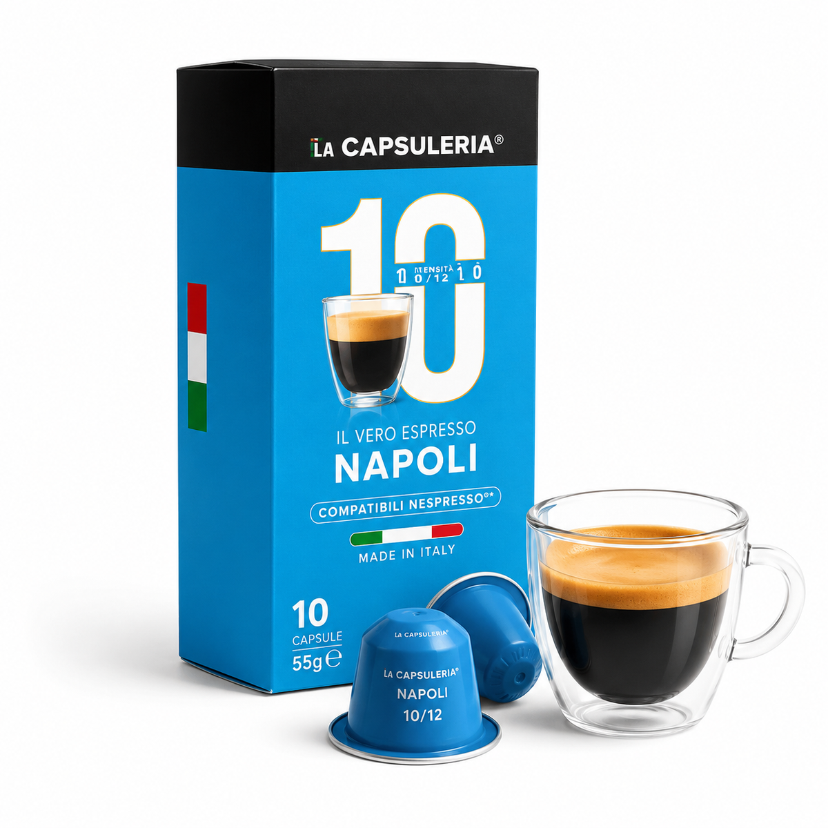La Capsuleria Napoli Nespresso-Compatible Coffee Capsules – 10 Capsules | CN18