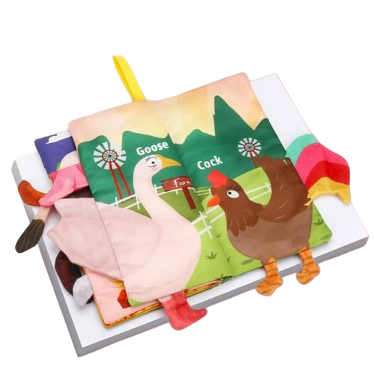 Baby Soft Cloth Book - Farm Animals | 668-123CD