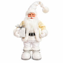 White Santa Christmas Decoration with Gift | 708288104-2A