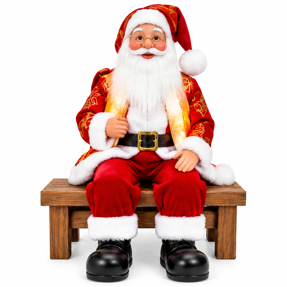 Sitting Light-Up Santa Christmas Decoration | CK9182-28RG-S