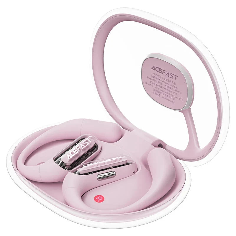 Acefast Ear-Hook Stereo Earbuds – Pink