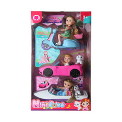 Nimi Love Club Doll Vehicle Playset with Motorcycle, Car & Boat | 55882