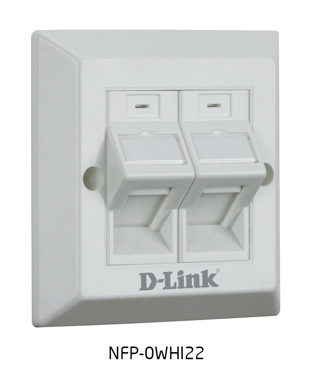 D-link Angular Faceplate,white|NFP-0WHI22