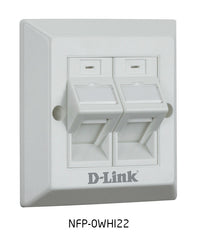 D-link Angular Faceplate,white|NFP-0WHI22