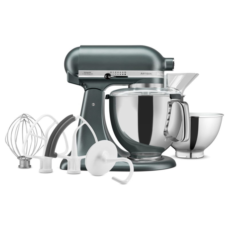 KitchenAid Tilt-Head Artisan Mixer Elegance 4.8L + 3L Bowl + Flex Edge Beater | 5KSM175PSEJP