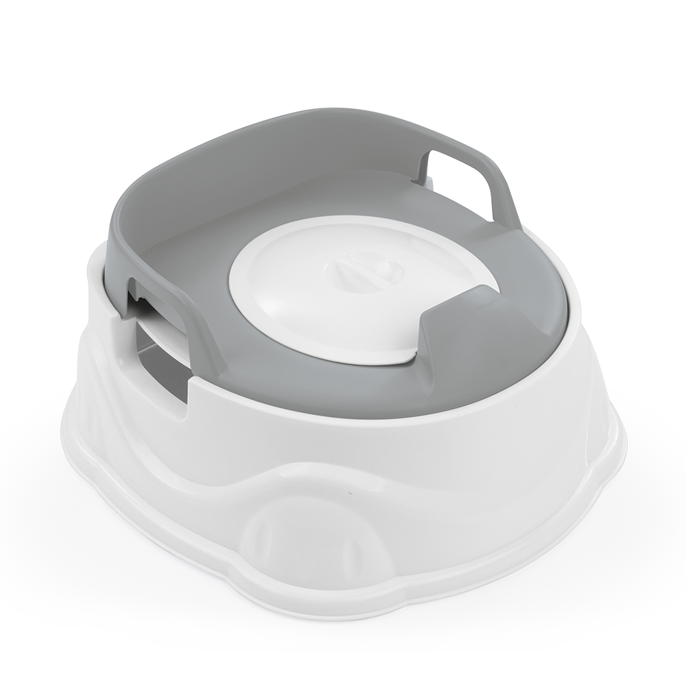 Dolu 3-in-1 Baby Potty Training Set – Potty Chair, Toilet Seat Adapter & Step Stool – Grey