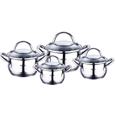 Bergner Gourmet Set 8 Pcs Cookware With Lid | BG-6523