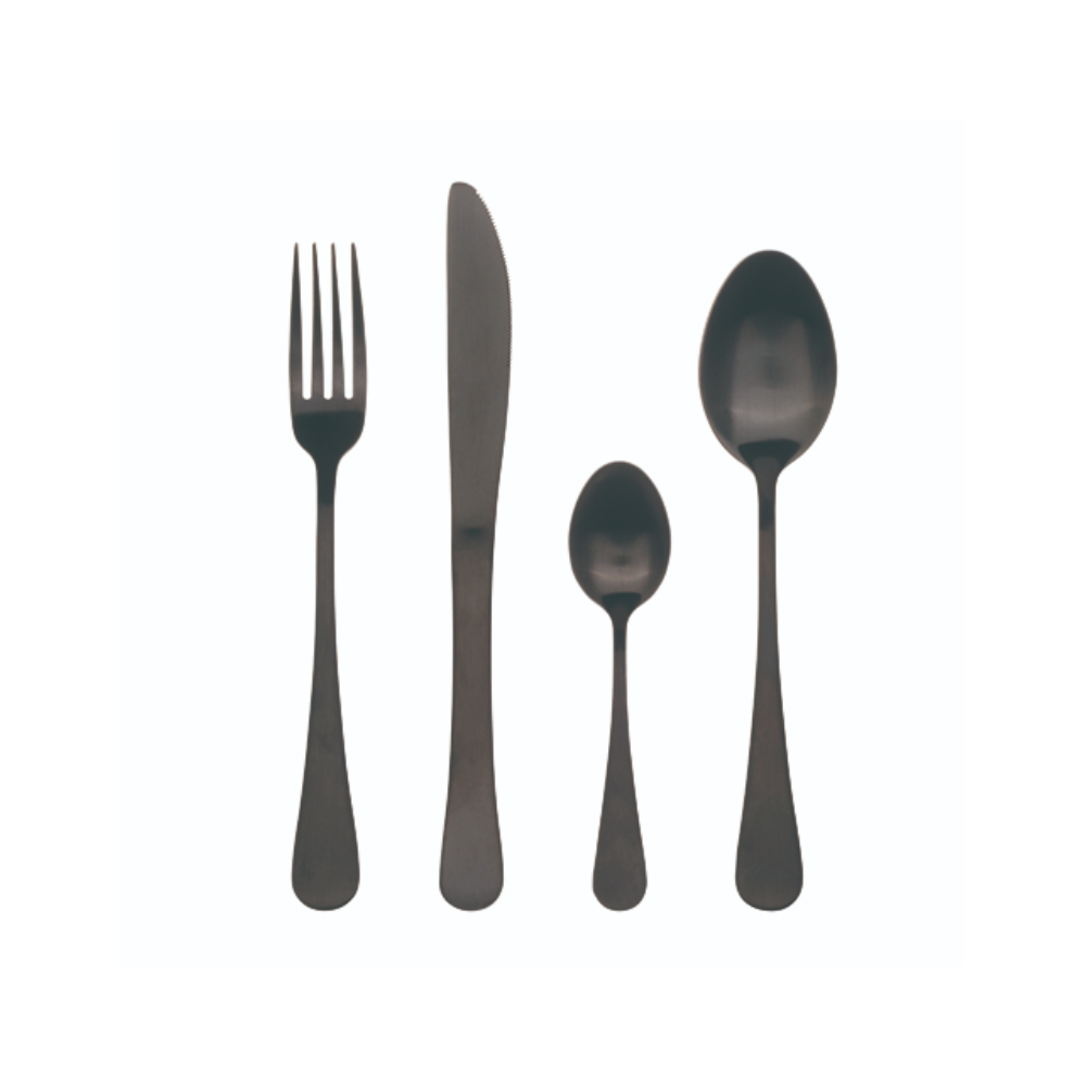 Bergner Set 24 Pcs Cutlery - S/S | BG-5132-BK
