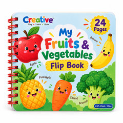 Creative My Fruits & Vegetables Flip Book 24 Pages | CRT-0564