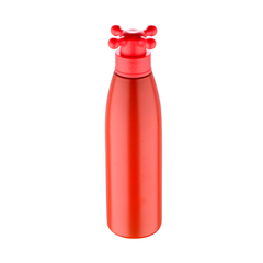Benetton Home Single Wall Water Bottle 750ML SS Red W/ Tap LID Rainbow Be | BE-0810-RD-HU