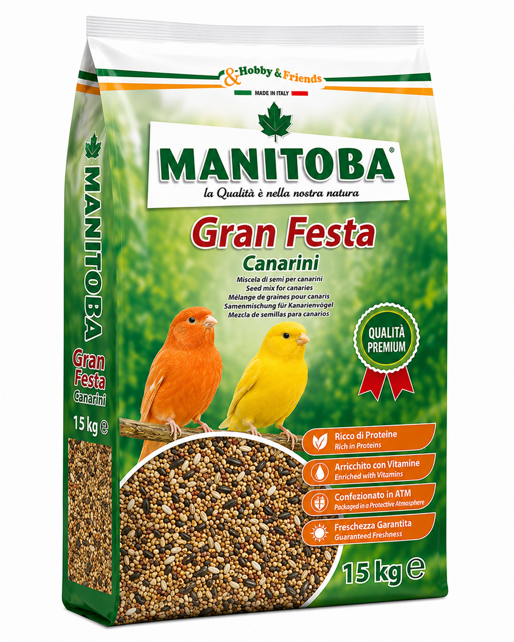 Manitoba Gran Festa Canarini Bird Food 15 Kg | 64230