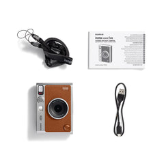 Fuji Instax Mini Evo Camera, Brown| FUJLSMINIEVOBRN-C