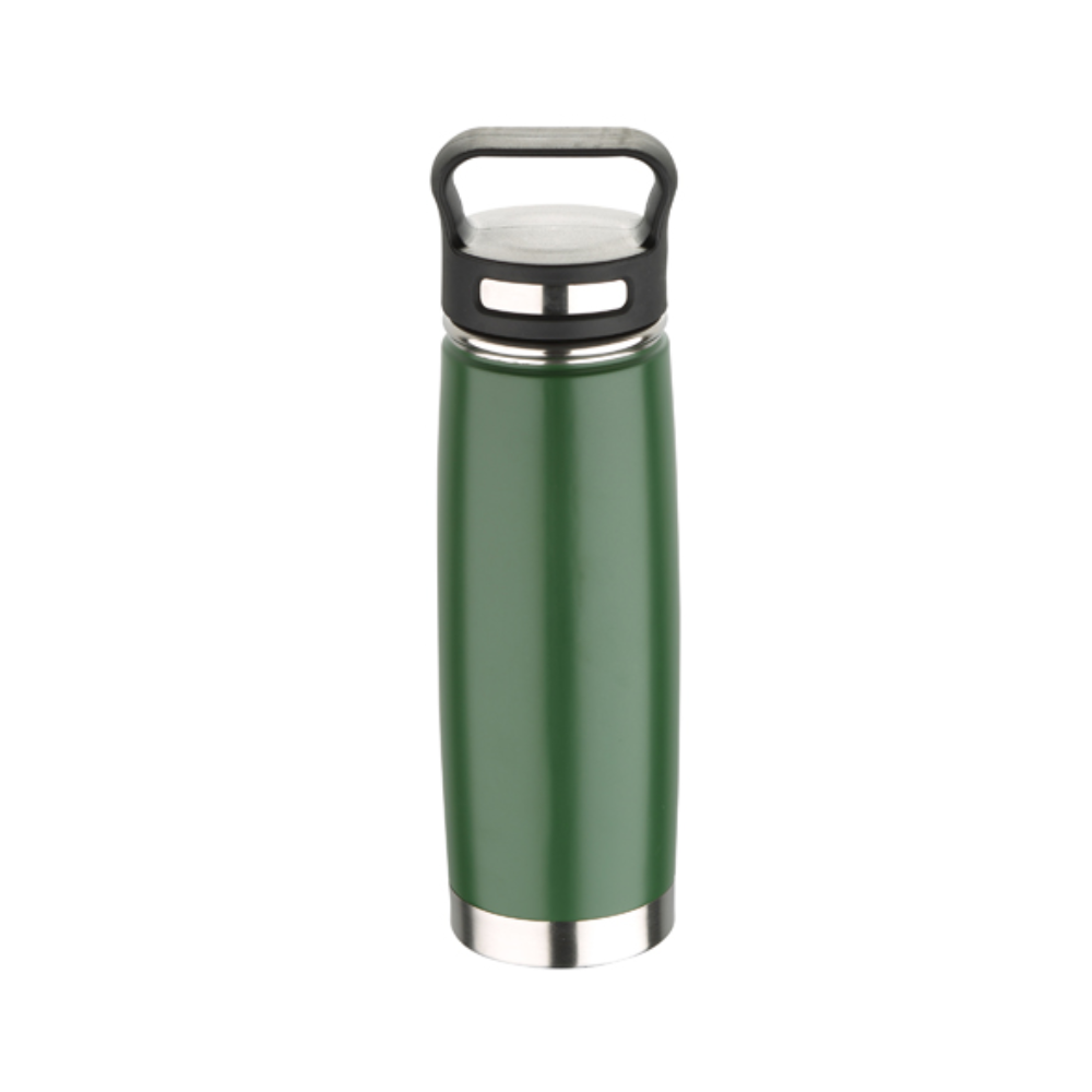 Bergner 500ml Thermal Water  Bottle wit h Grip - Green | BG-37572-MGR